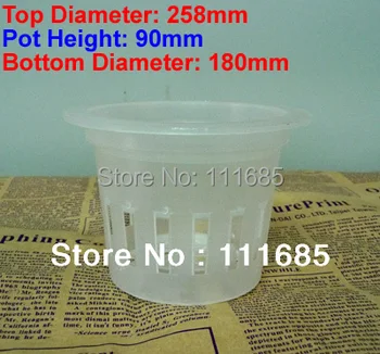 

Free Shipping 10Pcs Height 90mm 2nd Size Planting Basket Hydroponic Plants Hydroponic Flowers Fitted Fixtures Light And Health