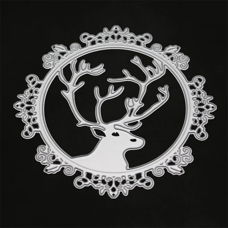 

deer metal cutting dies for scrapbooking embossing stencil craft clear stamp for paper card making deer Christmas dies arrivage