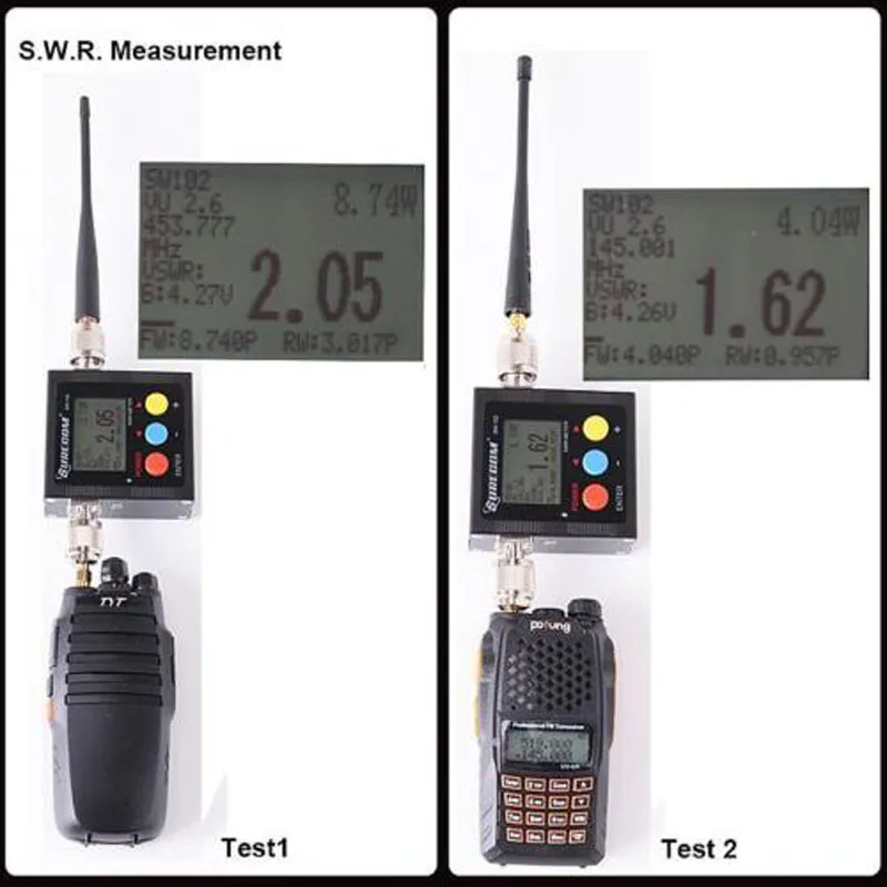 SURECOM SW-102 100-520 МГц цифровой VHF/UHF Мощность цифровая антенна VSW. R& Мощность метр для FT-8900R FT-1802M VX-2200 иди и болтай Walkie Talkie