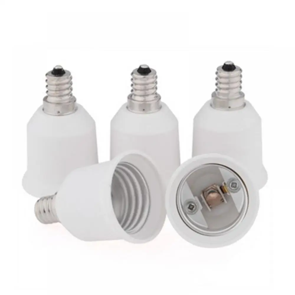 Premium White E12 To E27 Base LED Light Bulb Lamp Adapter Converter Screw Socket(1 pcs) Premium White E12 To E27 Base LED Light Bulb Lamp Adapter Converter Screw Socket(1 pcs)