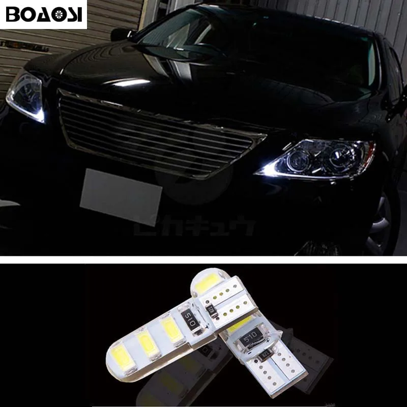 BOAOSI 2x T10 W5W 5630SMD ошибок Samsung LED Canbus для lexus rx300 rx330 rx350 is200 is250 lx570 lx470 gs300 gx47 ES350|canbus led|w5w