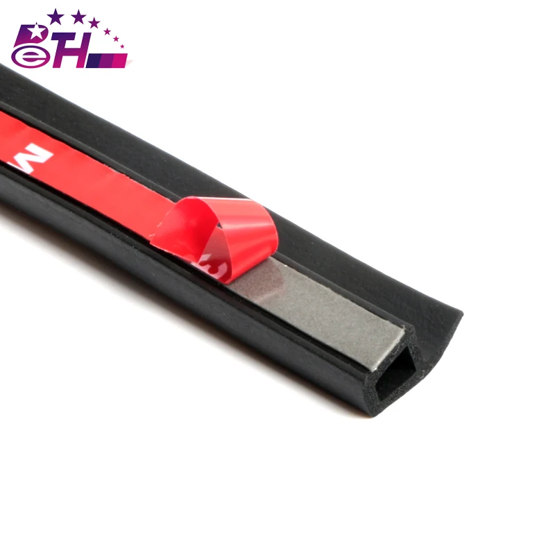 

4Meter P type car sound insulation seal sealing rubber strip sealing Noise Weather Rubber 3m Sticky Tape car accessorie