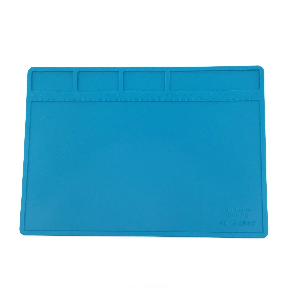 

1Pc Heat-resistant Soldering Mat Insulation Silicone Soldering Pad for Soldering Iron Pad Repair Tools