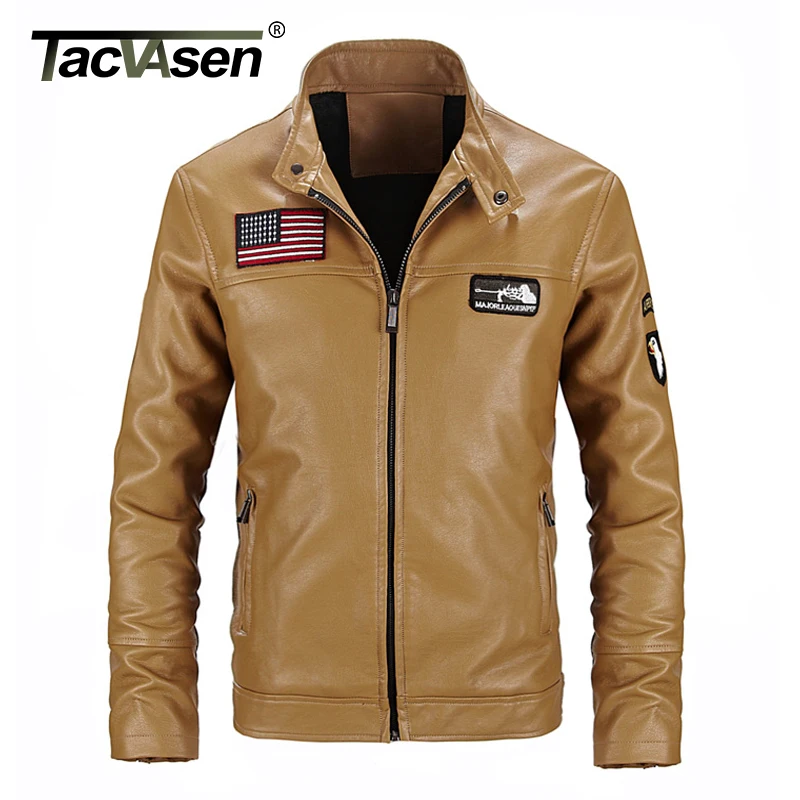 Black Tacvasen Td 001 Army Moto Blouson Hiver Tactique Cuir Militaire qzqq En Hommes Us Épais brown Veste Pilote Manteaux frfwqT