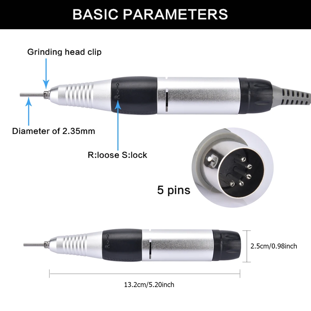 Online Elektrische Nail art Bohrer Maschine Nagel Cutter Nail art Ausrüstung Pediküre Maniküre Maschine Fräsen Nagel Bohrer Bit Set Für Nagel gel