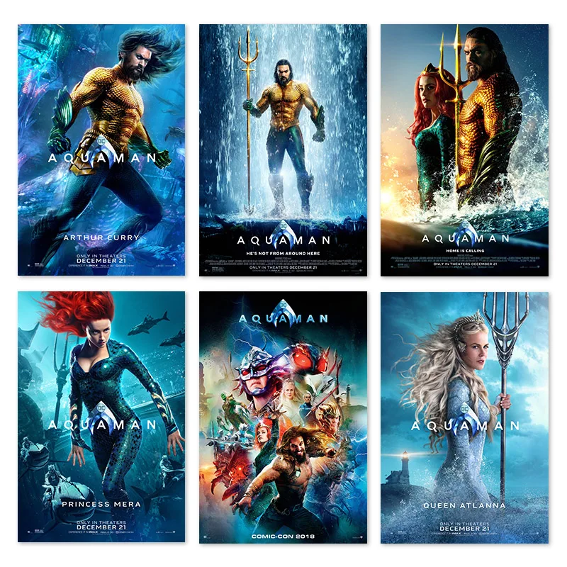 JUSTICE LEAGUE Movie PHOTO Print POSTER Art Aquaman Jason Momoa Arthur Curry 023