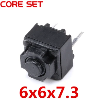 

100PCS/Lot 6x6x7.3MM Tactile Tact Switch Micro Switch 6*6*7.3mm keys buttons Switch 2PIN