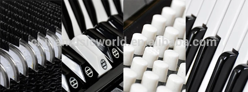 Afanti высококачественный 34 клавиши 48 бас клавишный аккордеон AFA-07 черного цвета