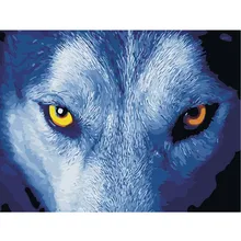 Бескаркасный конструктор «сделай сам» Прохладный животных картина маслом по номерам на холсте для произведение искусства картина Картина домашний декор