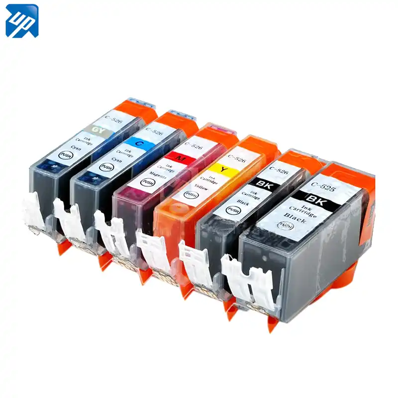 6x Ink Cartridge For Canon Pgi525 Cli 526 Bk 526c 526m 526y 526 Grey For Canon Pixma Mg6100 Mg6150 Mg6250 Mg5150 Mg8150 Printer Ink Cartridge Ink Cartridge For Canoncartridge For Canon Aliexpress