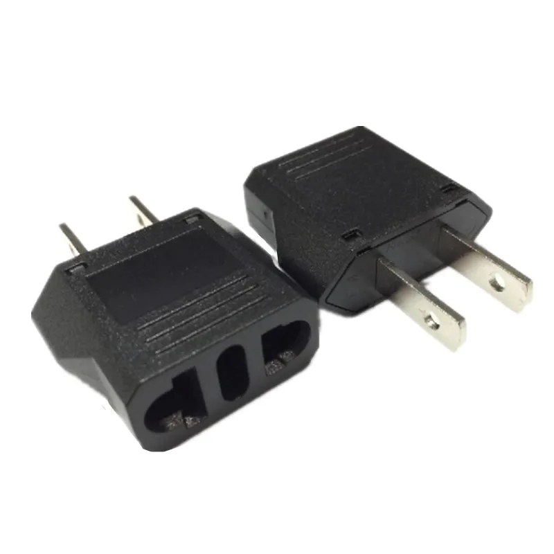 2pcs European EU To US China Japan Power Adapter American Chinese US AC