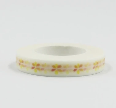 

8mm*10m yellow flower diy decorative washi masking tape(1lot=10pieces)