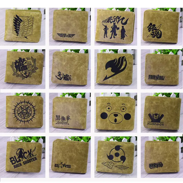 Naruto One Piece Fairy Tail Wallet