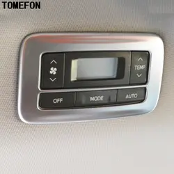 ABS Хром Матовый для Toyota Sienna (XL30) 2011-2017 сзади кондиционер регулировки Температура монитор кнопка включения обложки отделкой