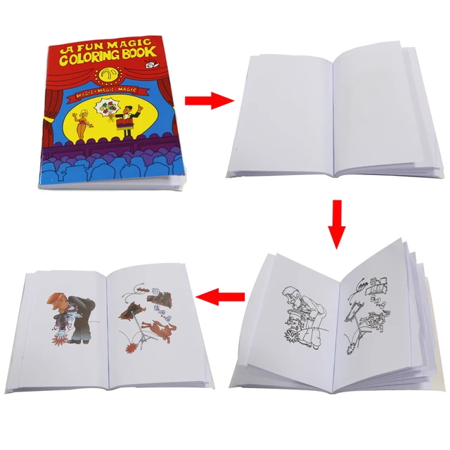 10pcs Fun Magic Coloring Book Mini size 13.7cm*10cm Magic tricks ... 10pcs Fun Magic Coloring Book Mini size 13.7cm*10cm Magic tricks ...