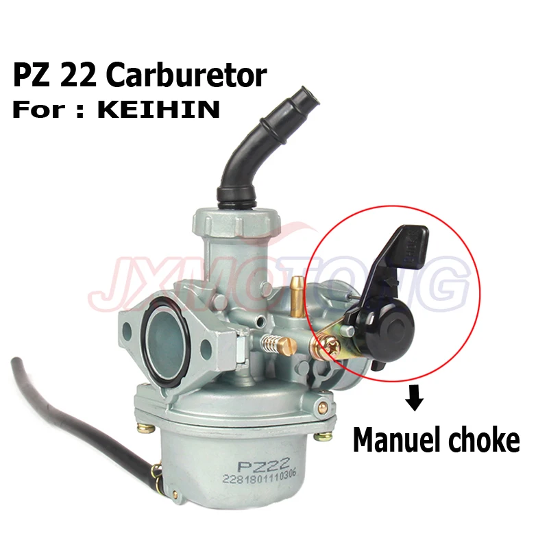 

PZ22 Carburator 22mm Carb SunL JCL Baja TaoTao Quad 2/4 Stroke PZ00 1100cc 125cc Chinese ATV Dirt Bike w/Cable Choke Lever