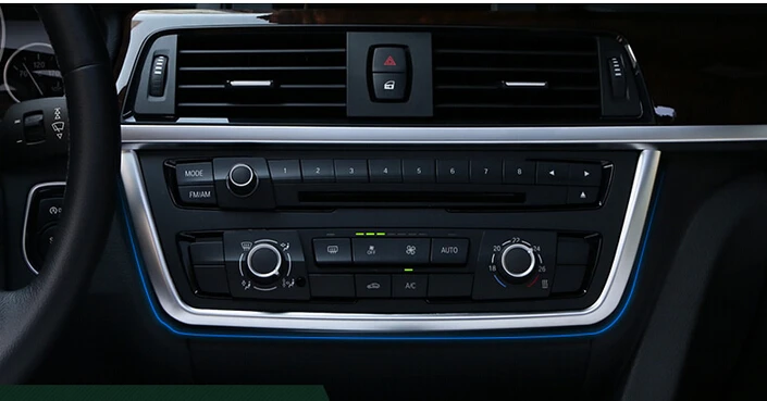

Car Styling!ABS Interior Central Middle Console Button Cover Trim For BMW 3 series F30 316i 320i 328i 2013 2014 2015