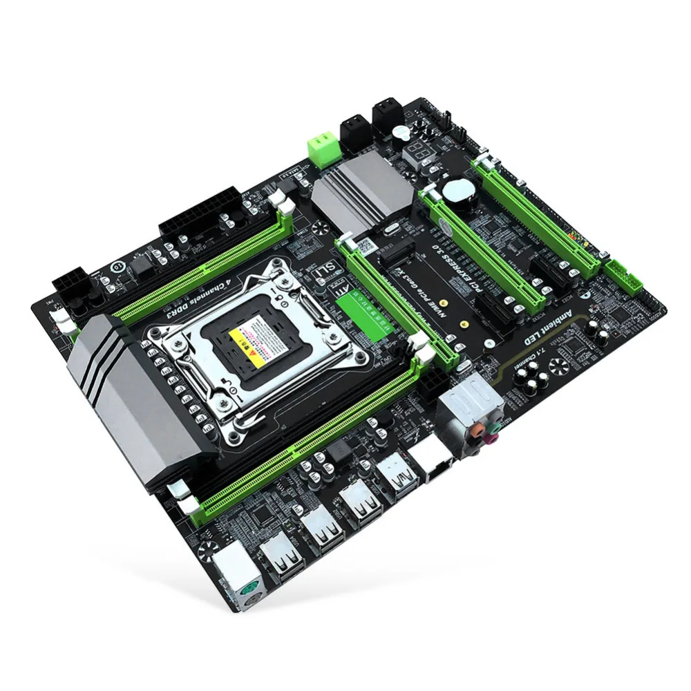 X79T DDR3 настольных ПК материнская плата LGA 2011 Процессор компьютер 4 канала x79 Turbo Игровая плата SATA 3