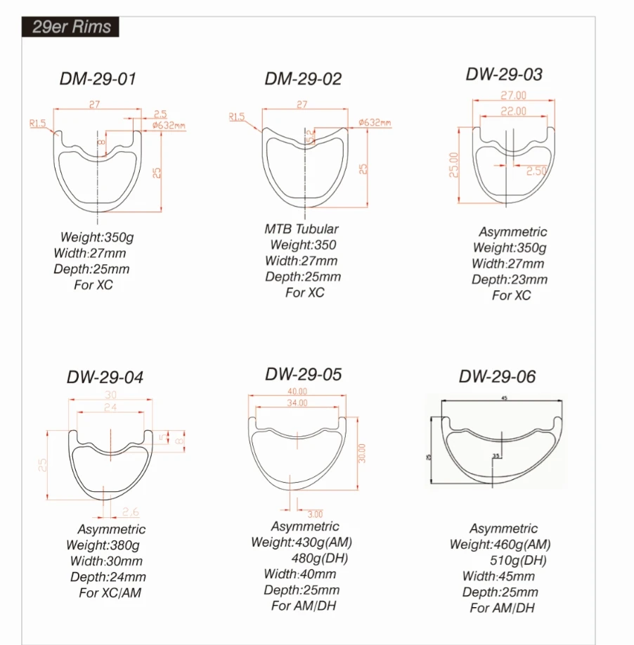 XC/AM/DH 27 мм/30 мм/35 мм/40 мм/45 мм ширина полный углерод 29er бесконтактные Углеродные колеса