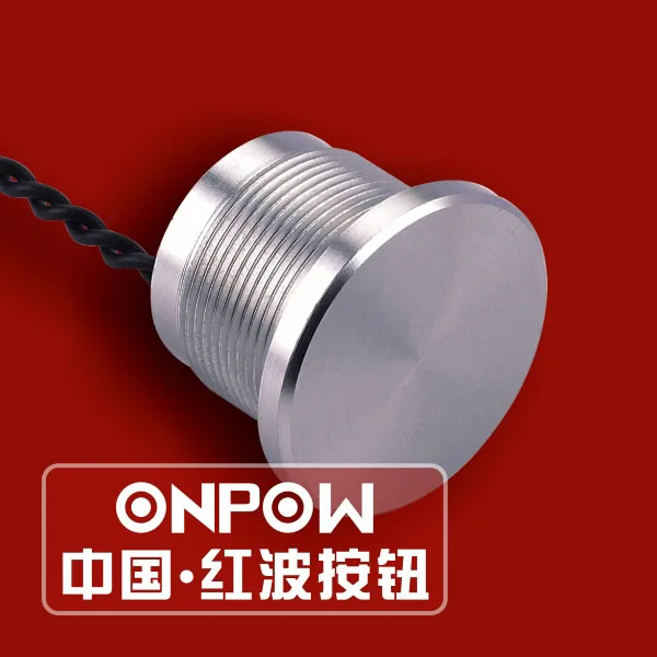 ONPOW 22 мм IP69K плоская головка мгновенный без импульса алюминиевый