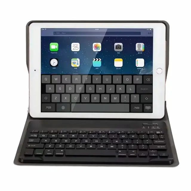 Чехол книжка с беспроводной Bluetooth клавиатурой для Apple iPad 9 7 2017 2018 5 6 поколения Air 1 2