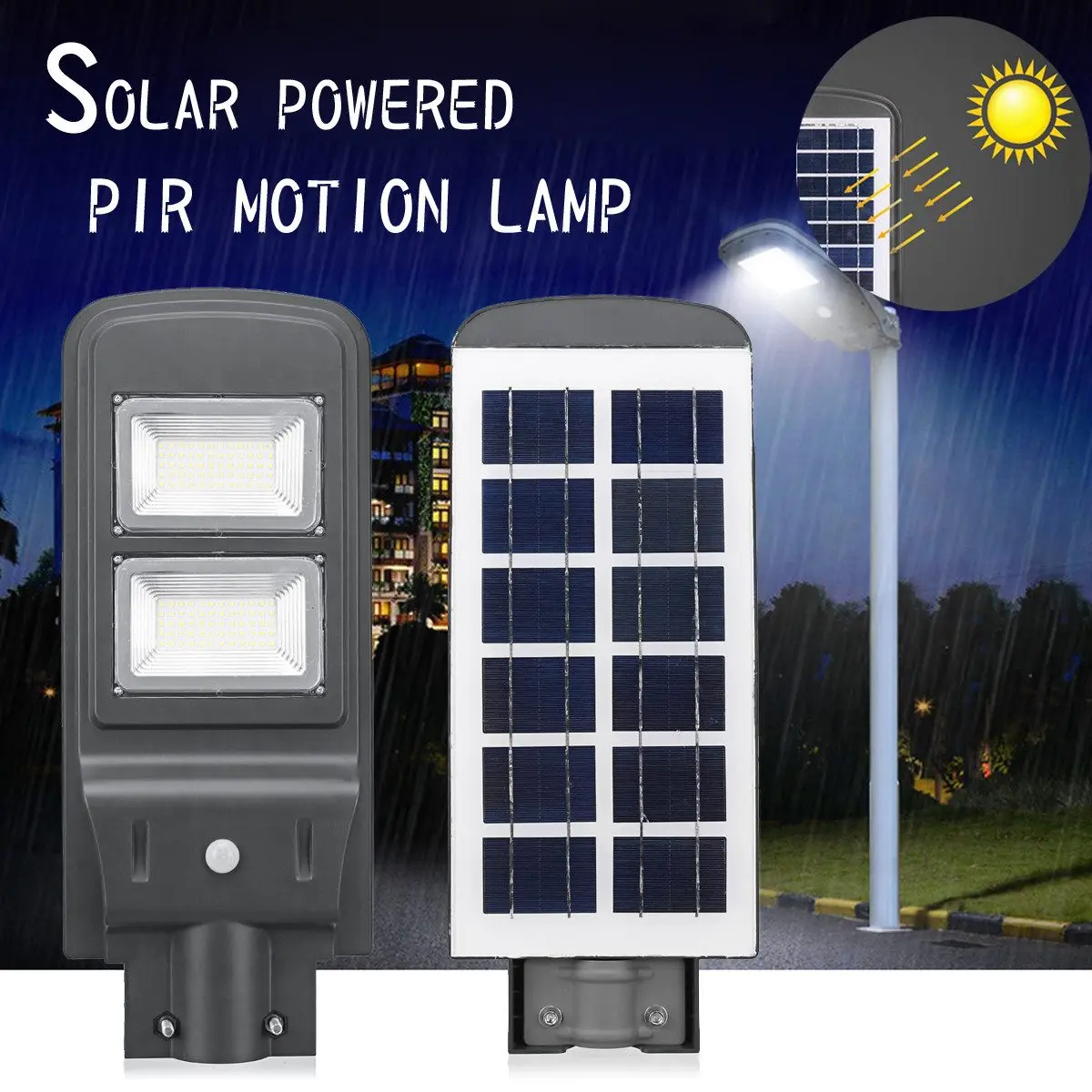 

1PC All-in-one 40W Solar Powered Lamp Solar Panel Lighting Light Control + PIR Motion Sensor Waterproof for Outdoor Street Light