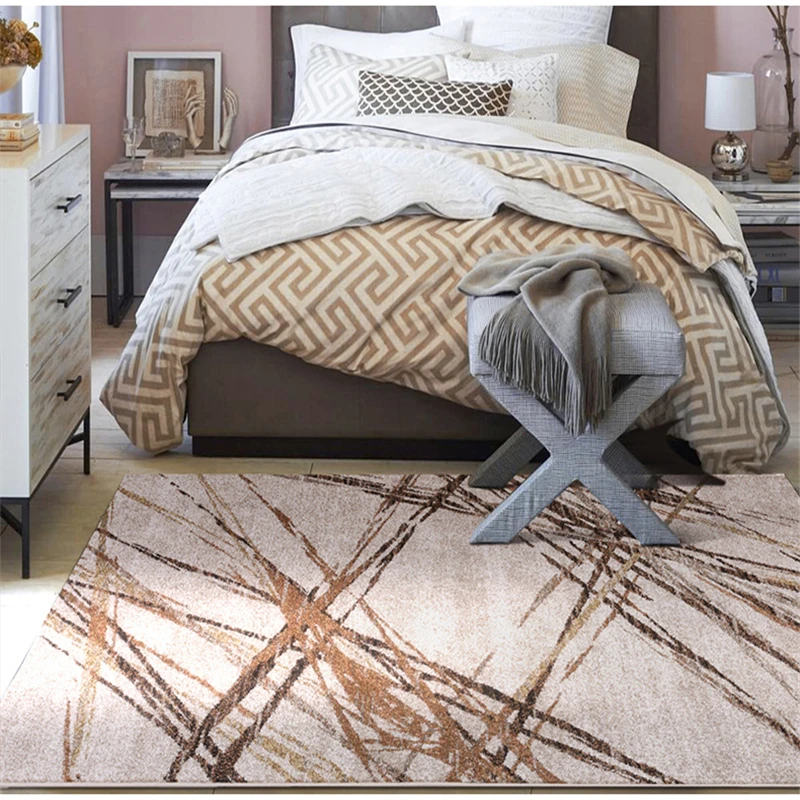 US $215.10 160X230CM Modern Brief Carpets For Living Room Home Bedroom Rugs And Carpets Coffee Table Area Rug Polyester Children Play Mat