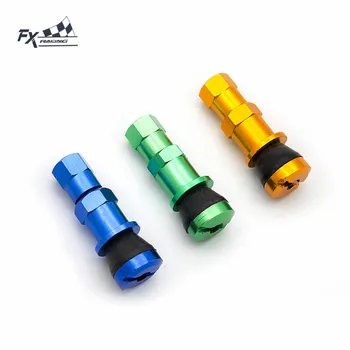 

2PCS 100% Aluminum Universal Motorcycle Car Wheel Tyre Tire Stem Air Valve Caps Dust Covers Gold Blue Green