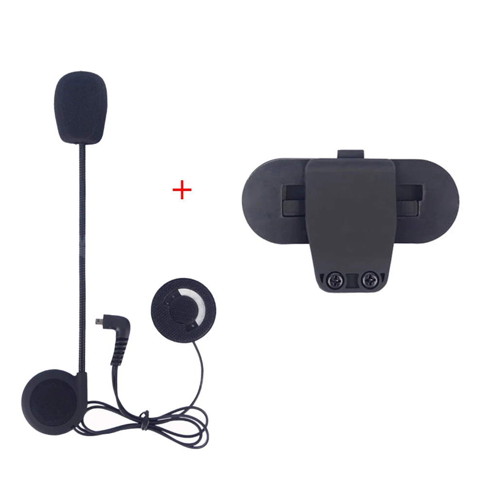 

Motorcycle Helmet Intercom Accessories Microphone Earphone and Clip Suitable for Freedconn T-COMVB,TCOM-SC bluetooth Interphone
