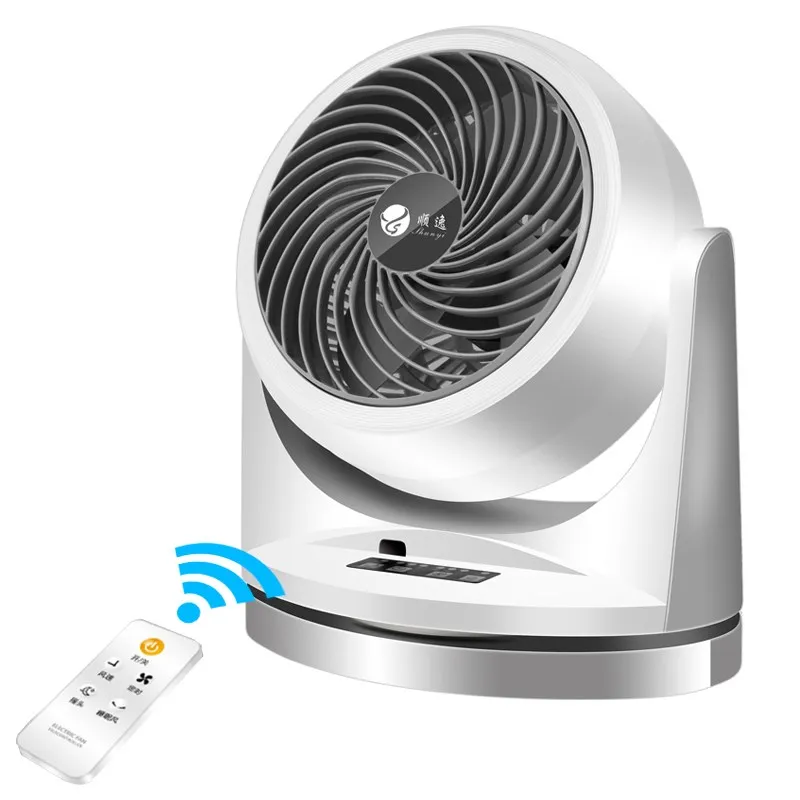 

Desktop Fan Smart Small Fan Blower Household Three-dimensional Wind Desktop Mute Remote Control Timing Comfortable Wind