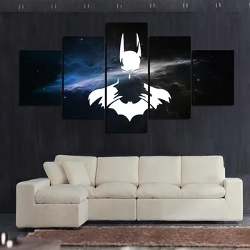 

5 Piece Dark Knight Bat Man Painting Canvas Wall Art Picture Home Decoration Living Room Canvas Print Painting Canvas Art