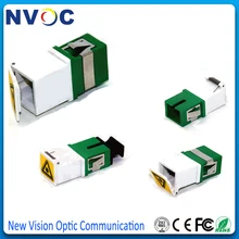 100 шт./лот, SC/APC SM симплексный волоконно-оптический адаптер с затвором, SC APC опционный волоконный телекоммуникационный разъем