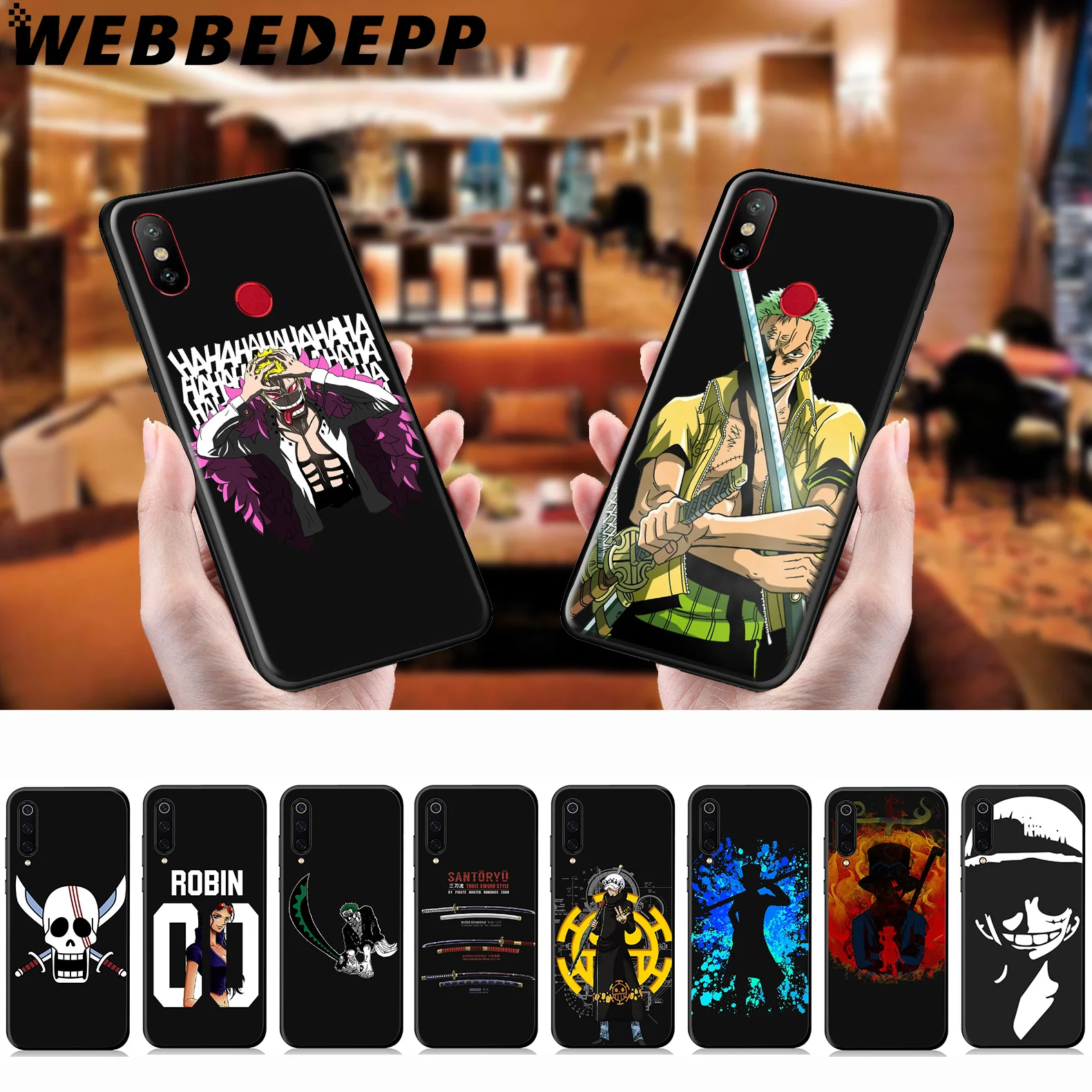 WEBBEDEPP Zoro One Piece Robin Luffy Soft Case for Xiaomi Mi 9T 9 8 SE 6 A1 A2 A3 Lite MiA1 MiA2 MiA3 F1 MAX 3 Mi8 CC9E CC9 |