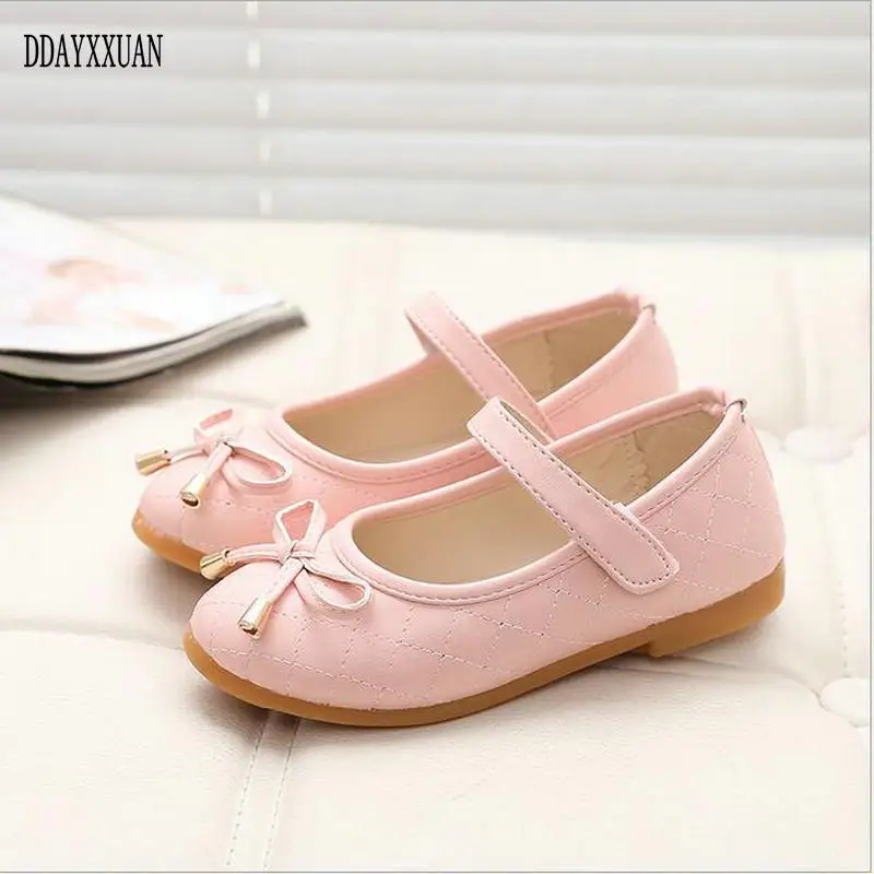 

New Kids Toddler Girl Soft Flat PU Shoes Princess Summer Children sandals Shoes Girls Slip-on Comfortable Dance Flat Shoes