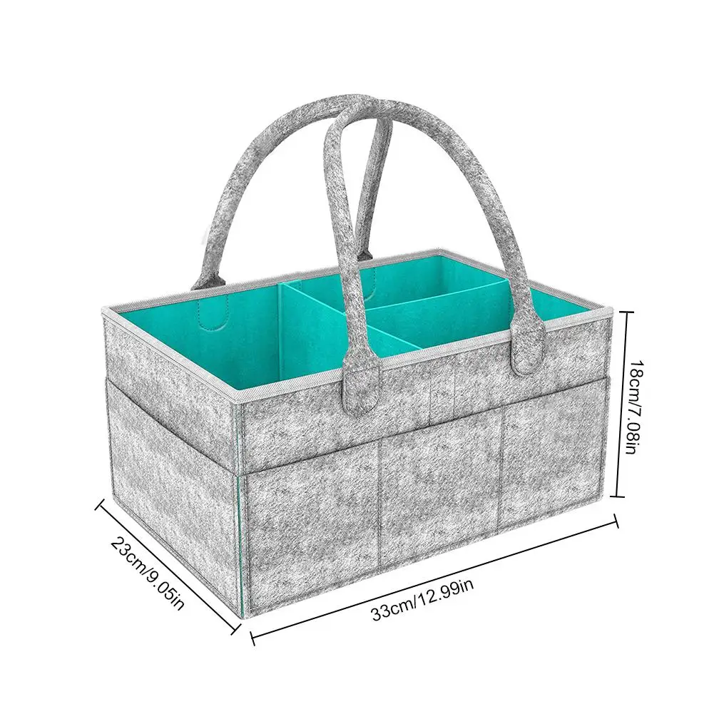 Войлочный матерчатый мешок для хранения, складной детский Большой размер подгузника Caddy Пеленальный стол органайзер игрушка корзина для хранения автомобиля дорожный Органайзер