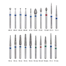 Fraises dentaires diamant haute vitesse FG 100 M, 1.6 pièces/20 boîtes, pour dentiste