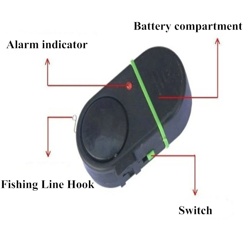 Высокое качество Электрический Водонепроницаемый рыболовный сигнал Удочка электронный звуковой светильник Колокольчик для рыболовного крючка и рыбы