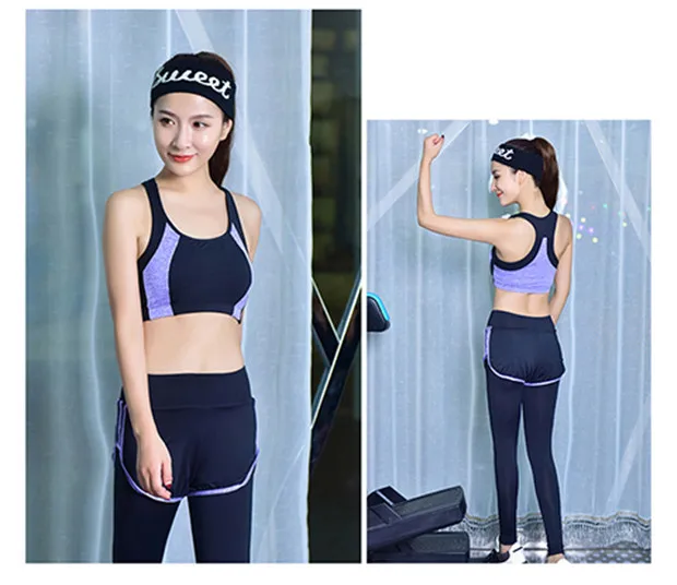 Женский спортивный костюм, облегающий комплект для йоги, трико, спортивный костюм для женщин, для фитнеса, эластичные штаны для йоги, тренировочные костюмы, быстросохнущие, 6 цветов