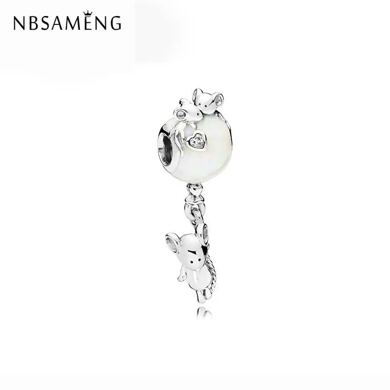 

2018 Fashion Silver Plated Beads Charm Purple Enamel Eggplant Charms Fit Original Pandora Bracelets Women DIY Jewelry Making