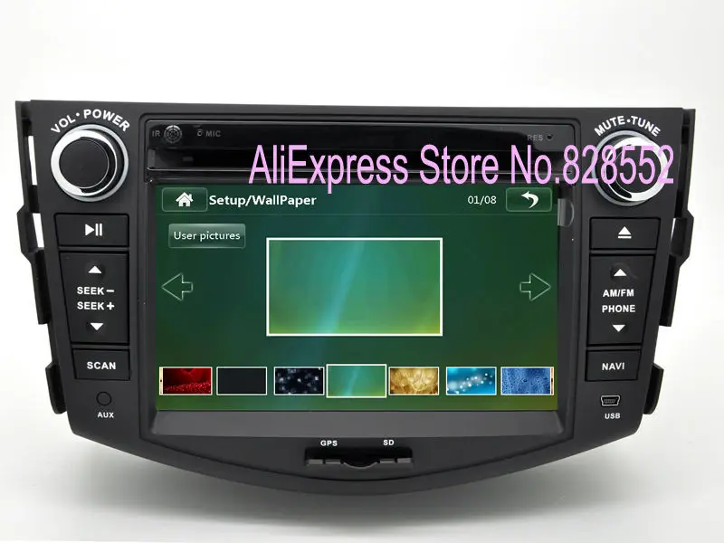 Cheap Free Shipping Car radio DVD Player for Toyota RAV4 2006 - 2012 with GPS Navigation Radio TV Stereo System 1