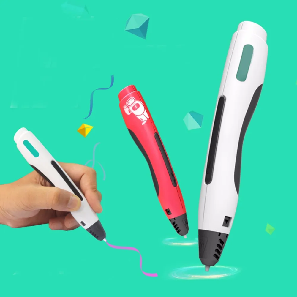 

3D Printing Pens DIY 3D Printing Drawing Pen with ABS/PLA Filaments 1.75mm Toy Gift for Kids Electronic Printing Drawing 3D Pen