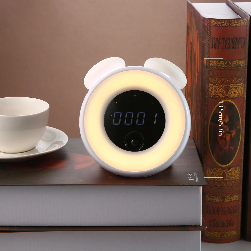 Сенсорный датчик цифровой будильник Sunrise Sunset LED Wake Up свет красочный звук природы в