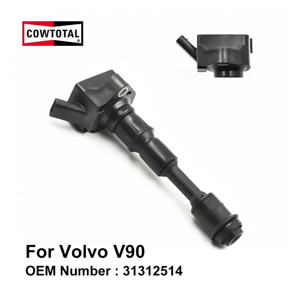 Cowtoum Катушка зажигания для двигателя Volvo V90 код B4204T23 2 0 T OEM 31312514 (упаковка из 4) |