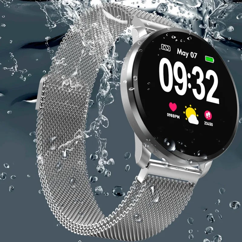 

Simple Color Screen Full Touch Smart Watch Waterproof IP67 Blood Pressure Heart Rate Monitoring Sports Record Smart Bracelet
