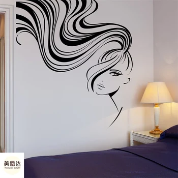 

Door Stickers Decorative Wall Stickers Shop Windows and Scissors Pattern Single-piece Package Welcome Barber Salon Glass Modern