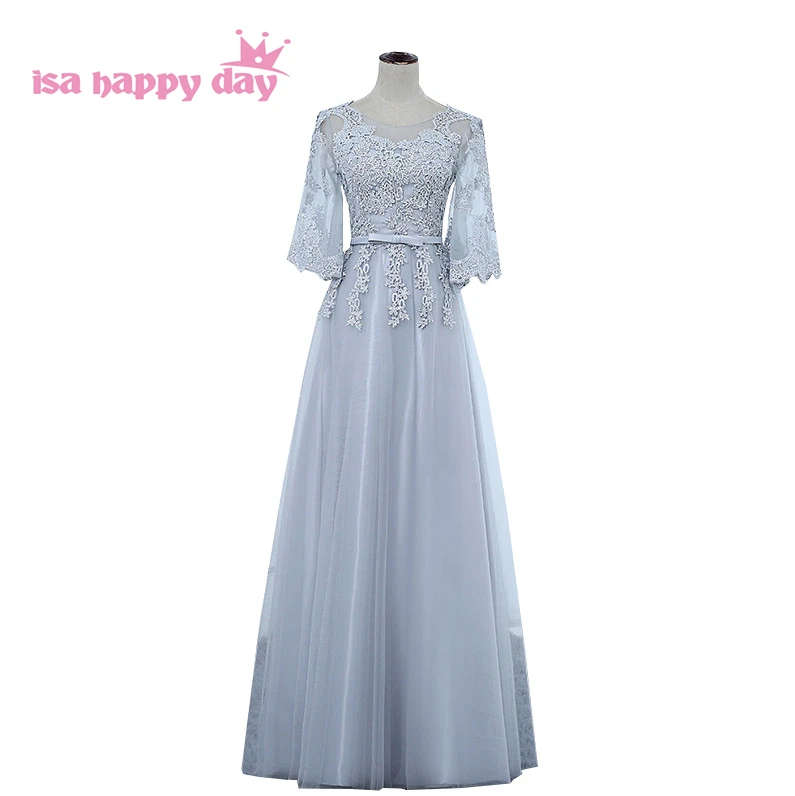 light gray long dress
