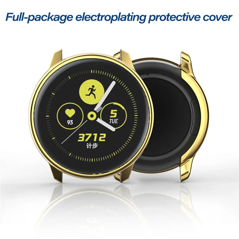 Fashion TPU Case Cover Ultra-thin Plating Soft TPU Protection Case Cover For Samsung Galaxy Watch Active 40mm 40AP3012
