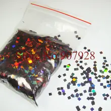 Shipping-50g/сумка лазерная кофе Ослепительная квадратная палитра блесток форма для украшения ногтей