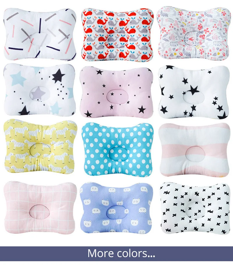 Bedding Muslinlife Head Protection Cushion Pillow Newborn Baby Kids Pillows Animal Printed Cotton Kids Pillow Sleep Positioner Dropship down comforter