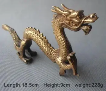 

Bronze Carved Valuable Chinese Lucky Dragon Statue home decoration gift metal handicraft